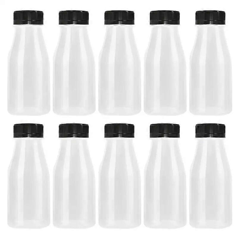Bottles Bottle Milk With Beverage Juice Plastic Jar Caps Container Drink Empty Smoothie Yogurt Storage Drinking Lid Lids Jars