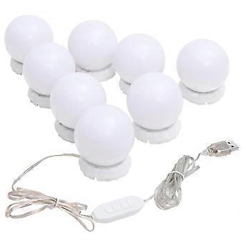Spiegellicht mit 8 LED-Glühbirnen warmweiß und kaltweiß