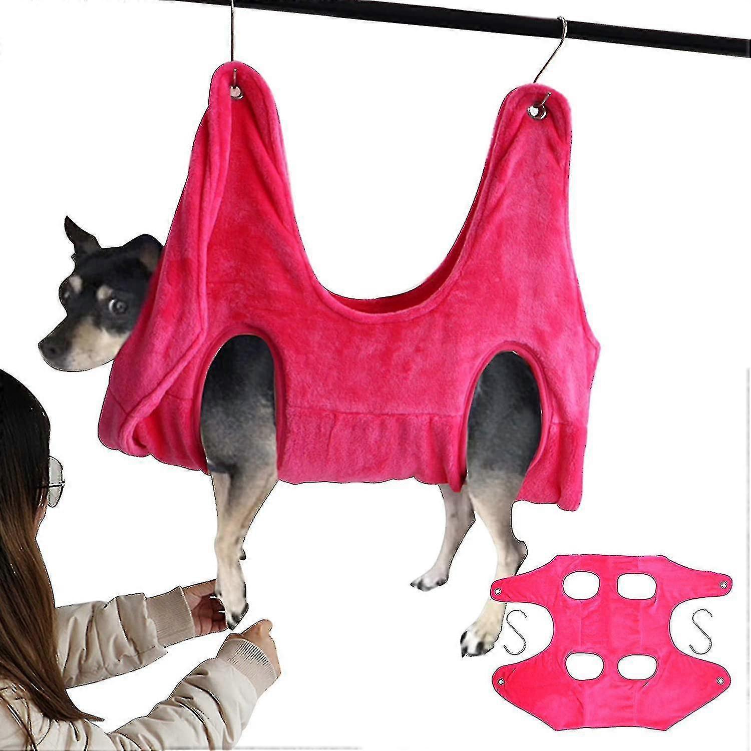 2 In 1 Pet Grooming Nail Trimming Hammock Helper Drying Towel Restraint Bag