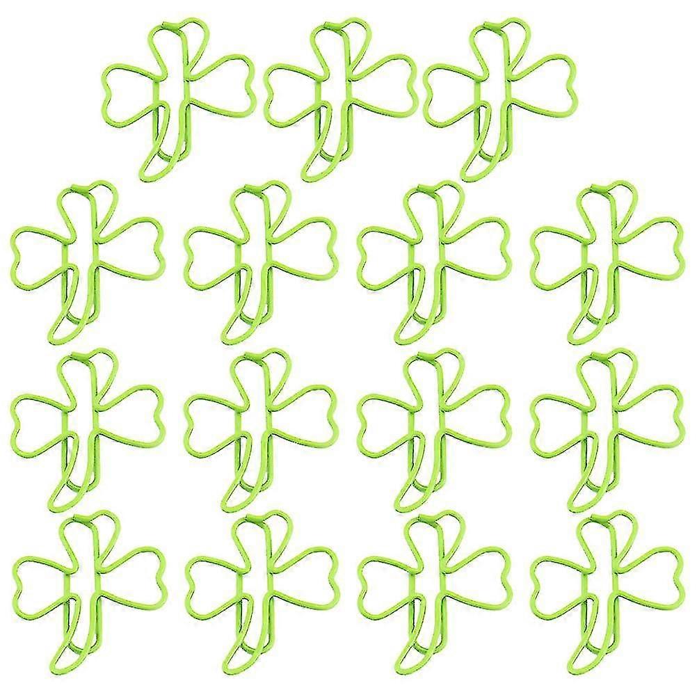 1 Set 45 Pcs Clover Shape Paper Clips Bookmark Clips Practical Test Paper Clips