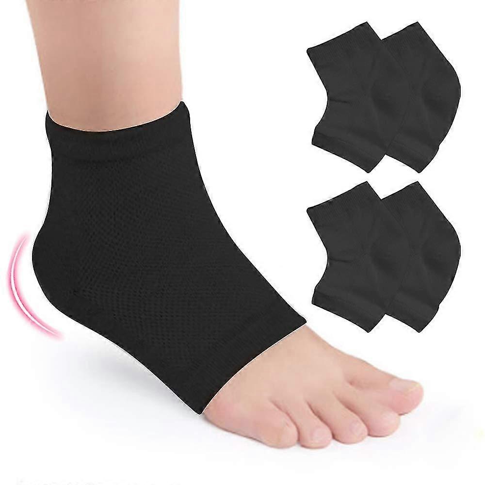 2 Pairs Gel Socks Heel Protector, Heel Sock, Foot Care Soothing Dry Feet And Heels Quick Recovery