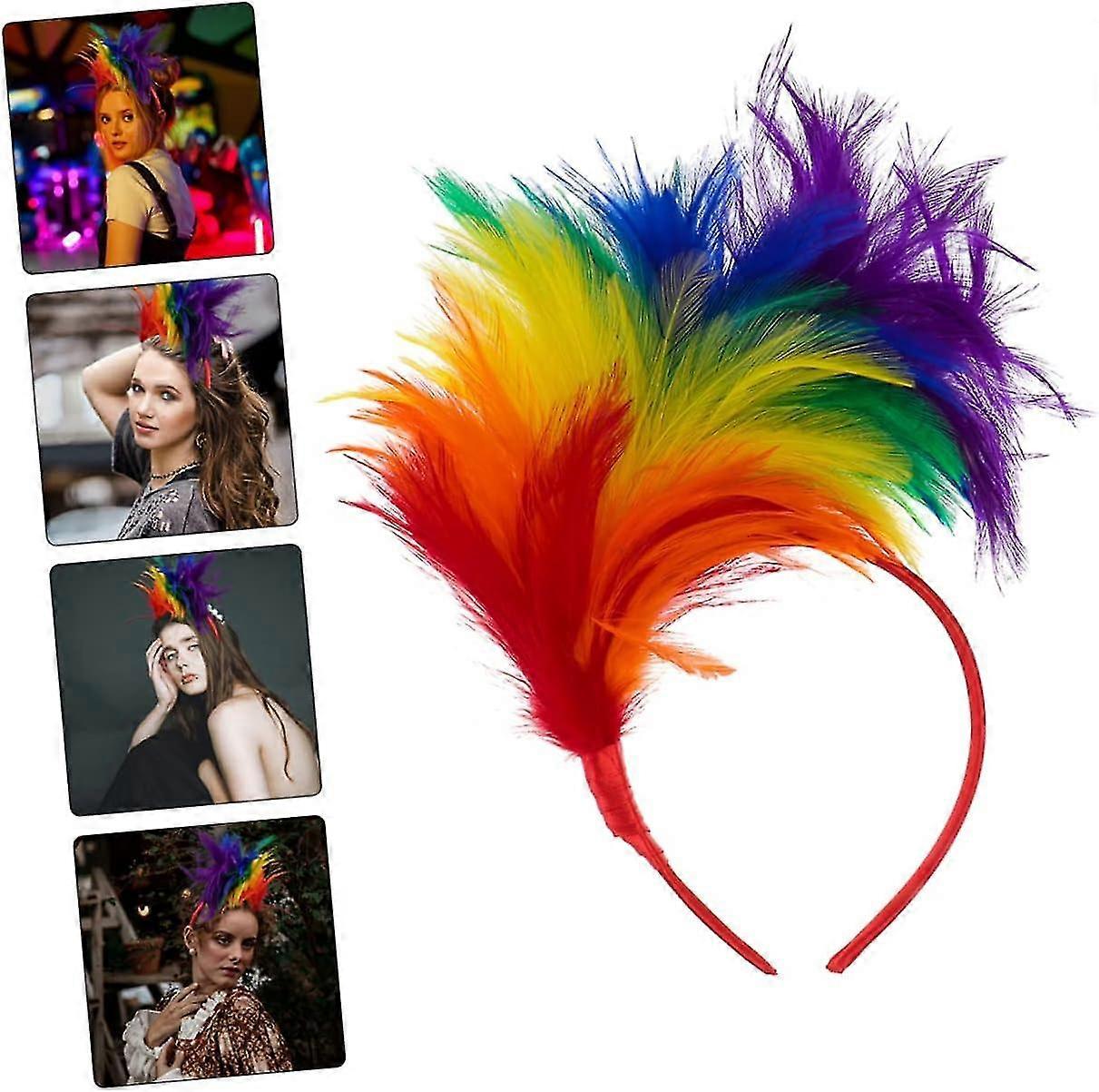 1920s Opaska na głowę Opaska z piór Opaska na głowę w stylu 20s Opaska do włosów w stylu retro Opaska do włosów