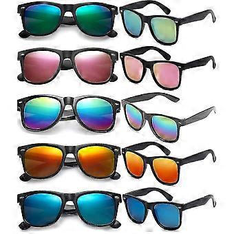 Hgbd 10 Pack 80s Party Sunglasses Bulk Mirrored Sunglasses Party