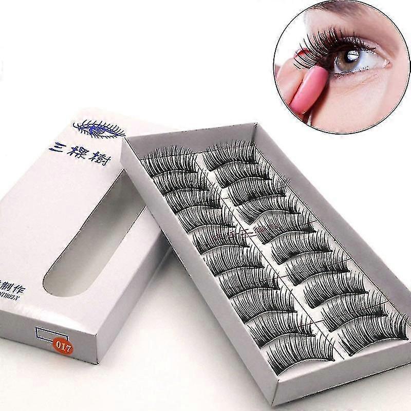 10 Pairs /set 3d False Eyelashes Extension Natural Eye Makeup