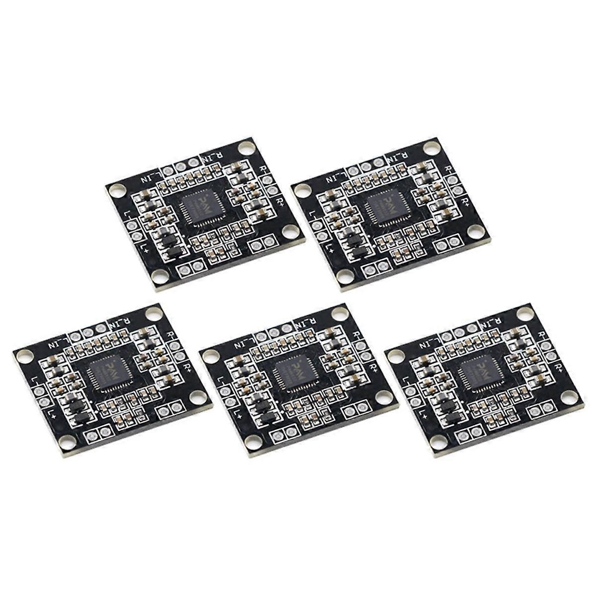 5Pcs PAM8610 Module Digital 2X15W Audio Power Amplifier Board DC7-15V Dual Channel Stereo Sound Amp