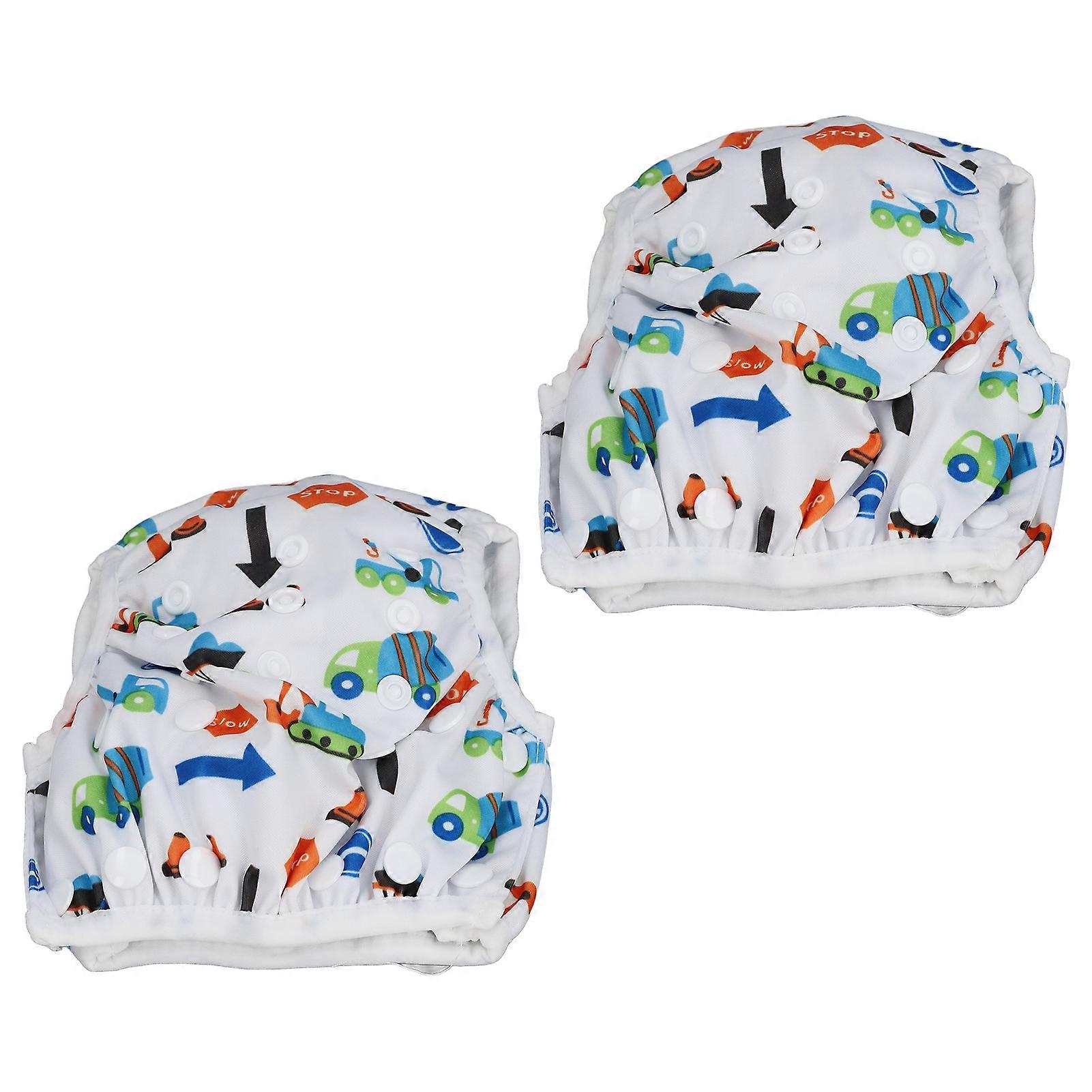 2PCS Baby Swim Diapers Soft Breathable Waterproof Adjustable Leakproof Swim Pants for Infants Toddlers B07