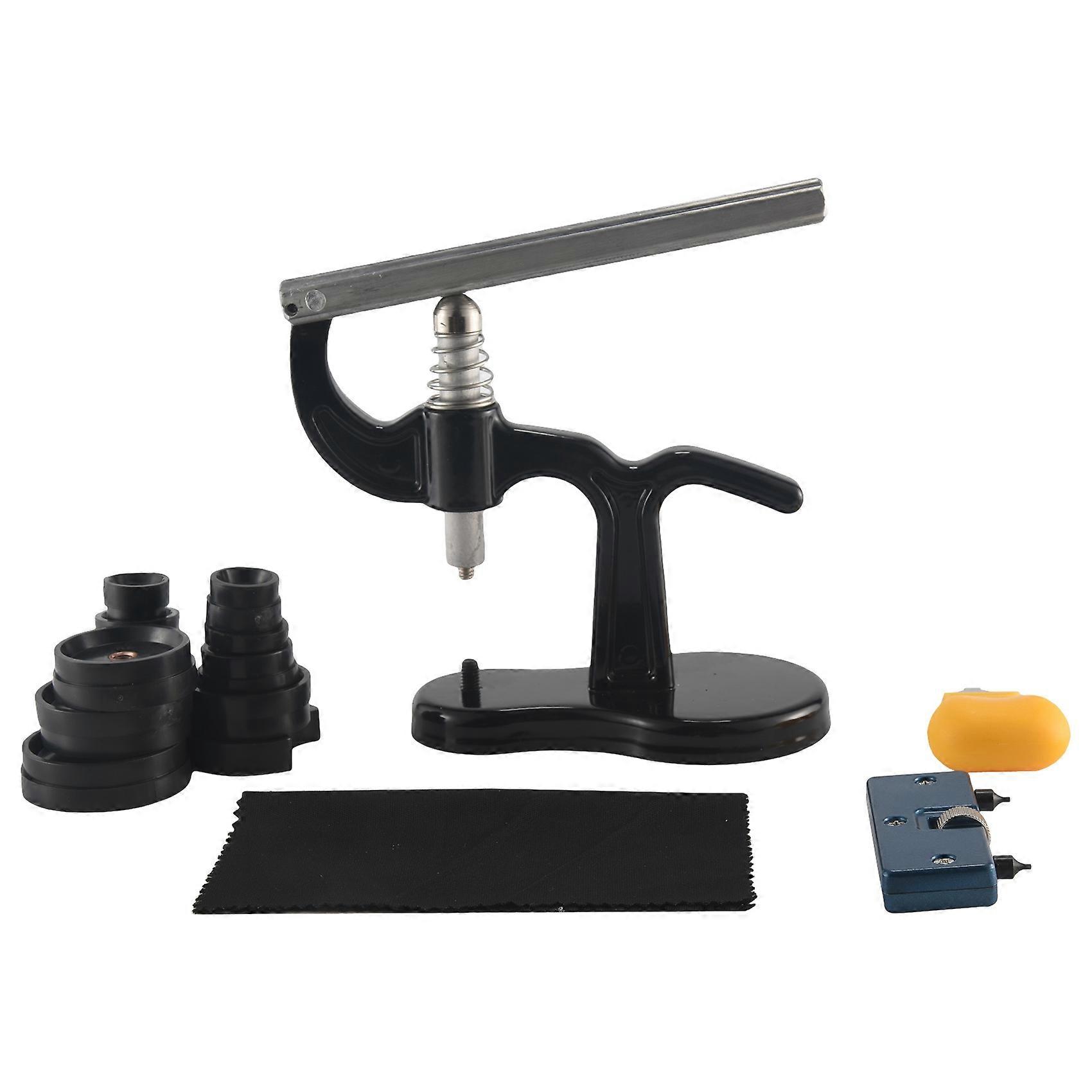16Pcs Watch Press Tool With Watch Battery Replacement Tool Kit And Fitting Dies For Watch Back Remo