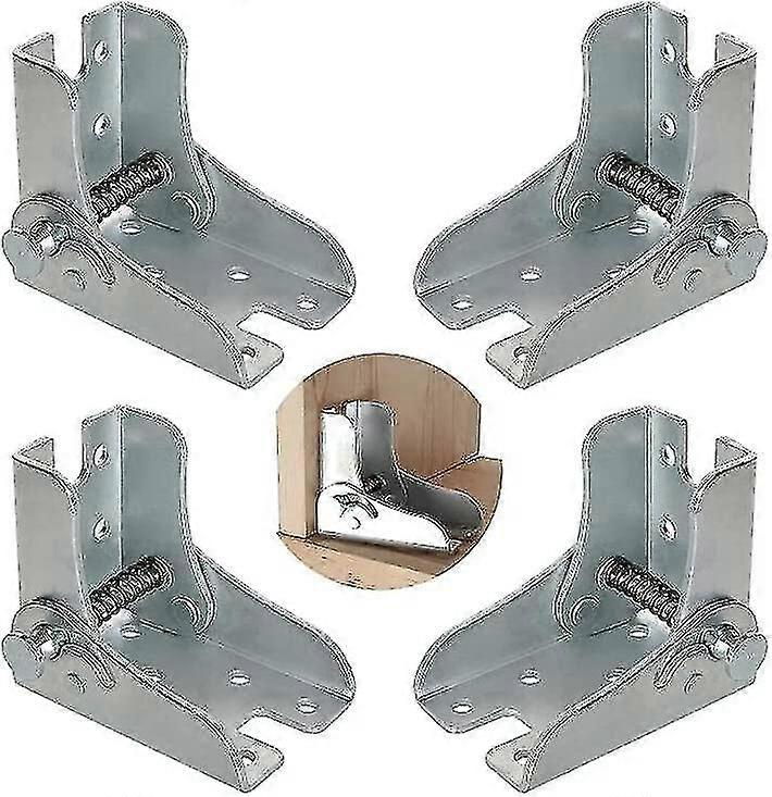(4 Pieces) Folding Frame, Self-locking Hinge, Folding Table Legs, Folding Workbench