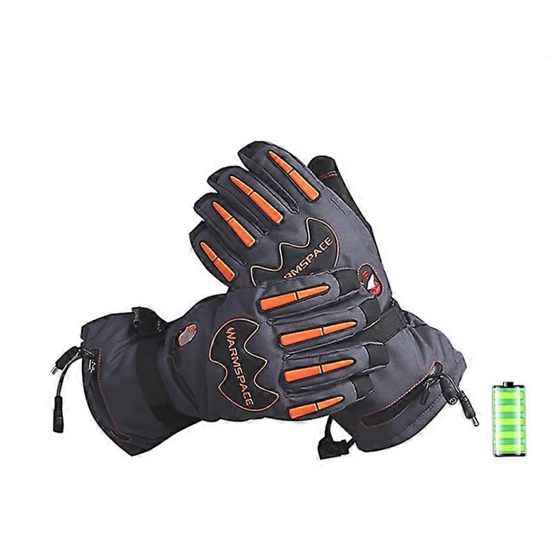 MIMIGO Winter outdoor skiing riding windproof five finger intelligent charging heating 3M warm waterproof bag cotton gloves, fast heating, good heat p