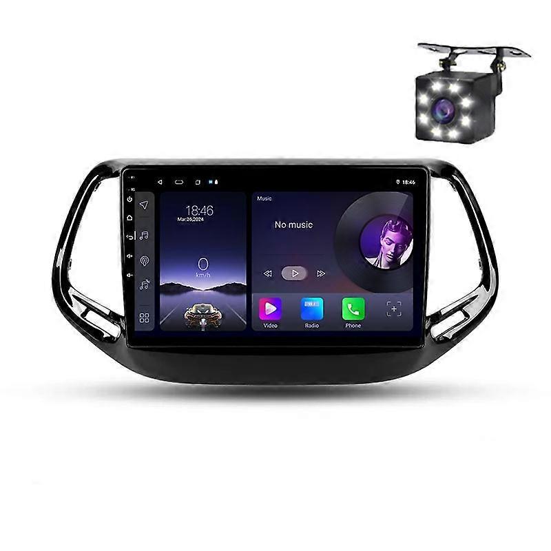 Android 14 Car Radio For Jeep Compass 2 MP 2016 - 2018 Multimedia Player Stereo