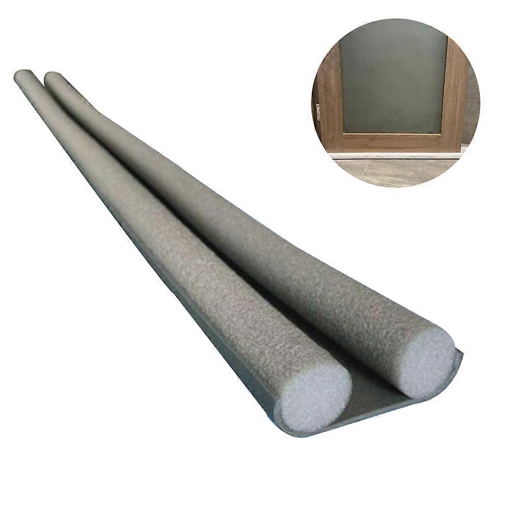 Twin Door Draft Stopper,Under Door Bottom Seal Strip Noise Blocker
