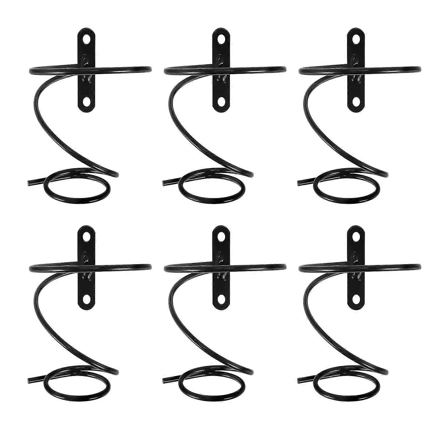 Pack Of 6 Wine - Red Wine Display Holder With Screws, Metal Hanging Wine Rack Organizer