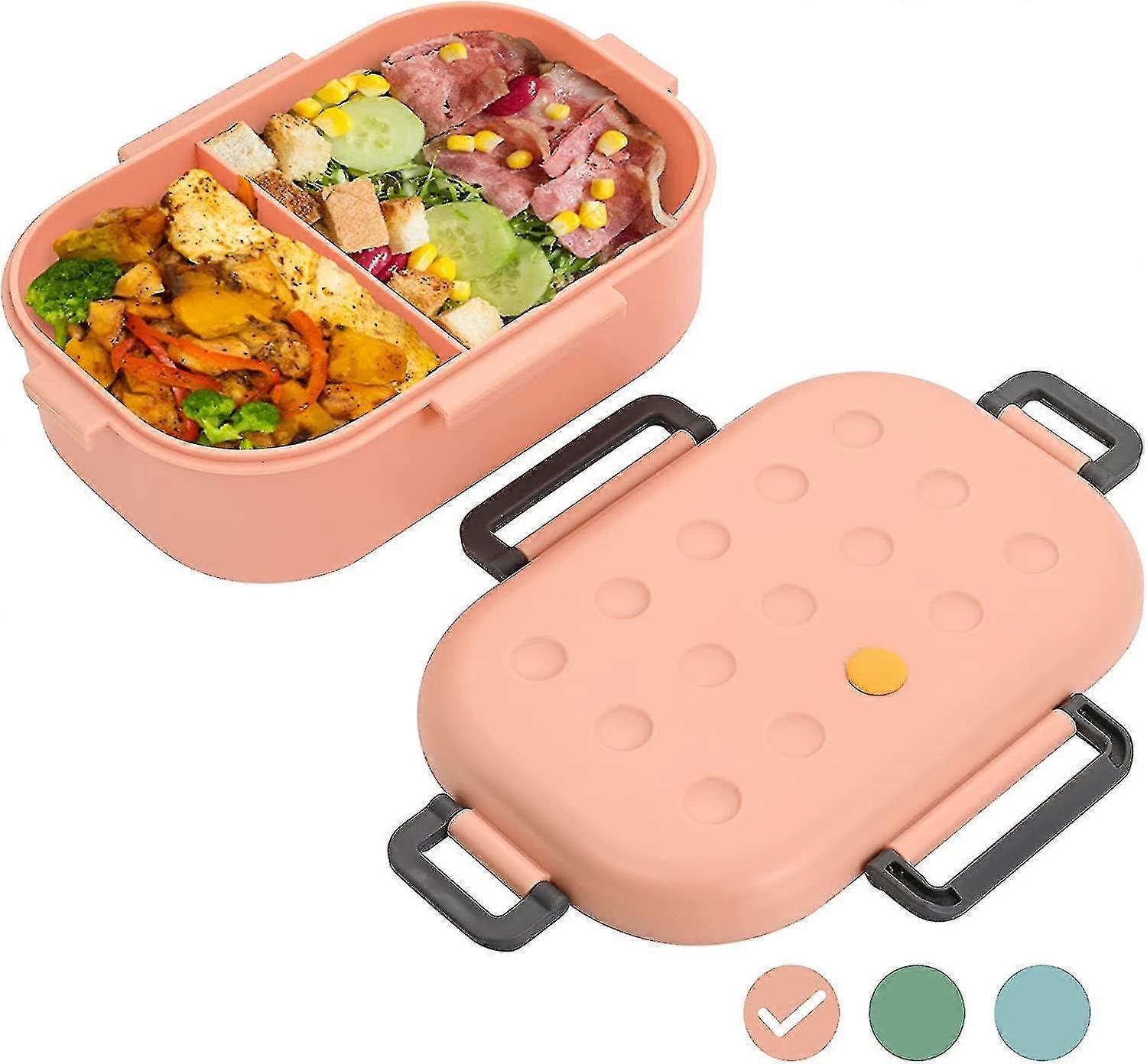 Bento Box For Kids Adults, 1000ml Lunch Box For Kids, Macron Color To-go Le