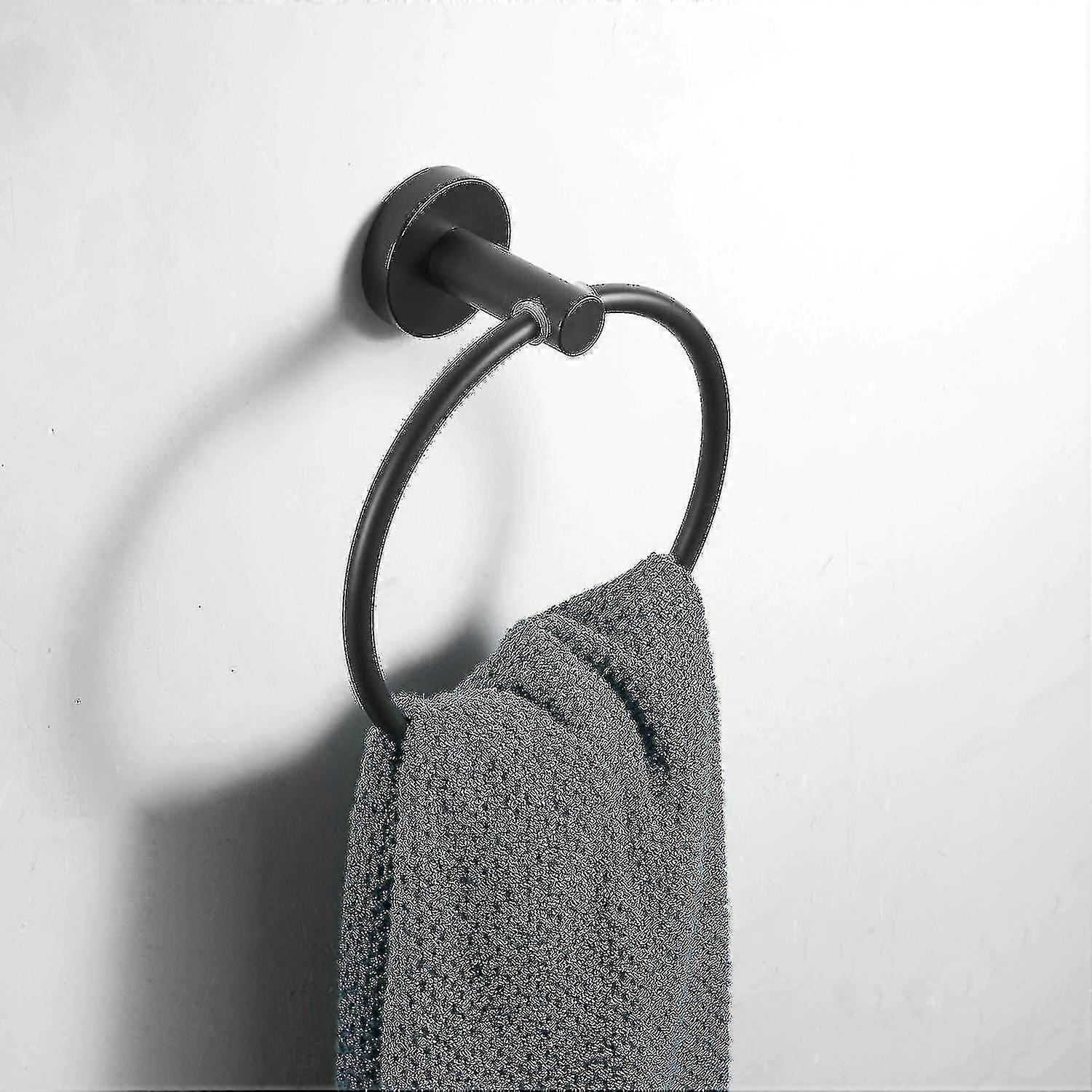 الحديثة الحمام الأسود الأجهزة الفولاذ المقاوم للصدأ منشفة حامل منشفة بار هوك اكسسوارات الحمام