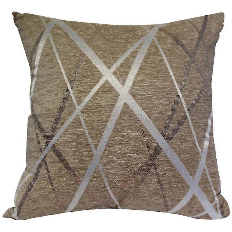 Chocolate Ice Cream Line Decorative Square Pillowcase, Luxury Pillowcases for Sofa Living Room Sofa Bed with Invisible Zipper 45x45cm 18x18inch