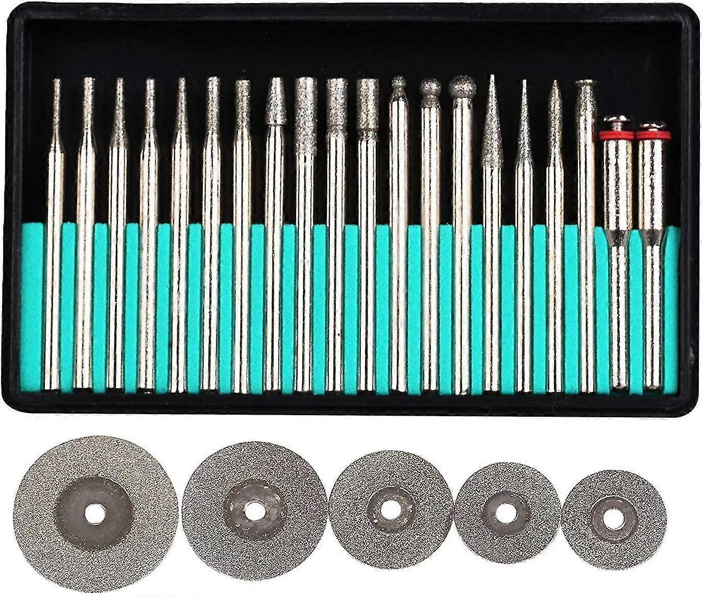 Mini Diamond Cutting Disc,assorted Cutter Set,for Dremel,proxxon Multi-tools-3mm Shank Rotary Tools