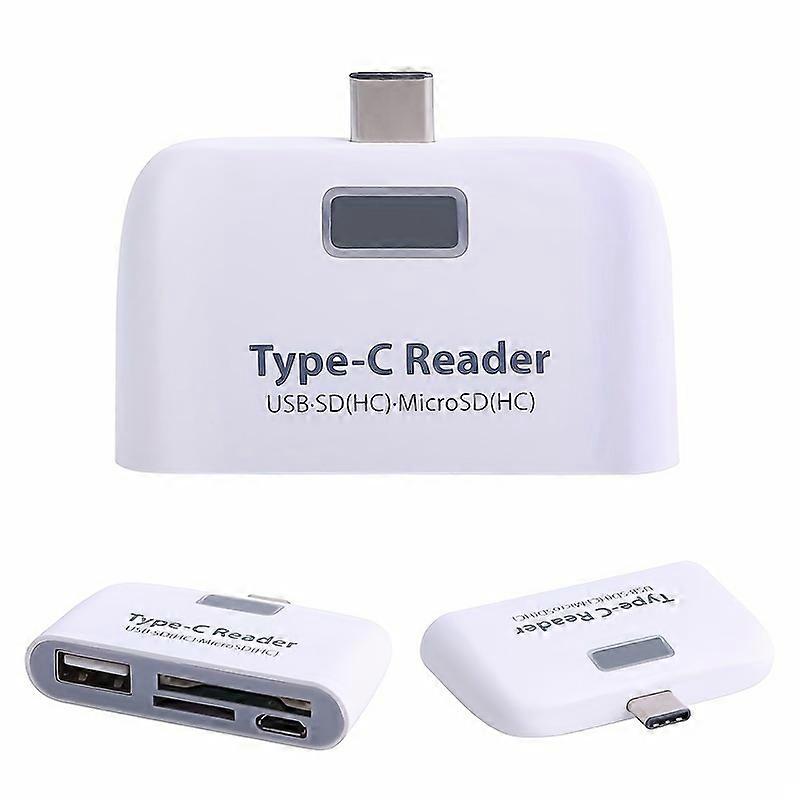 4-in-1 Smart Laptop PC with Universal Type C Adapter, OTG Card Reader, and Micro USB Charge Port - Durable and Multifunctional