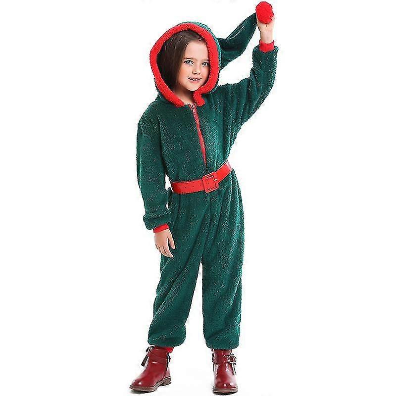 Christmas Elf Costume Santa Claus Cosplay Parent-child Suit