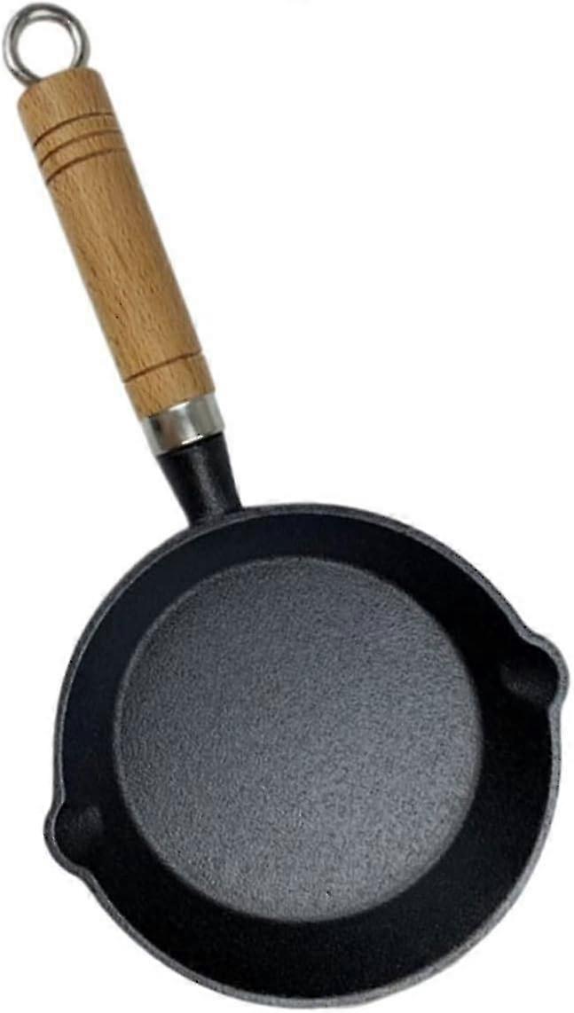 Cast Iron Nonstick Wok Pan - Hot Oil Bacon Japanese Omelette Cooking Dish