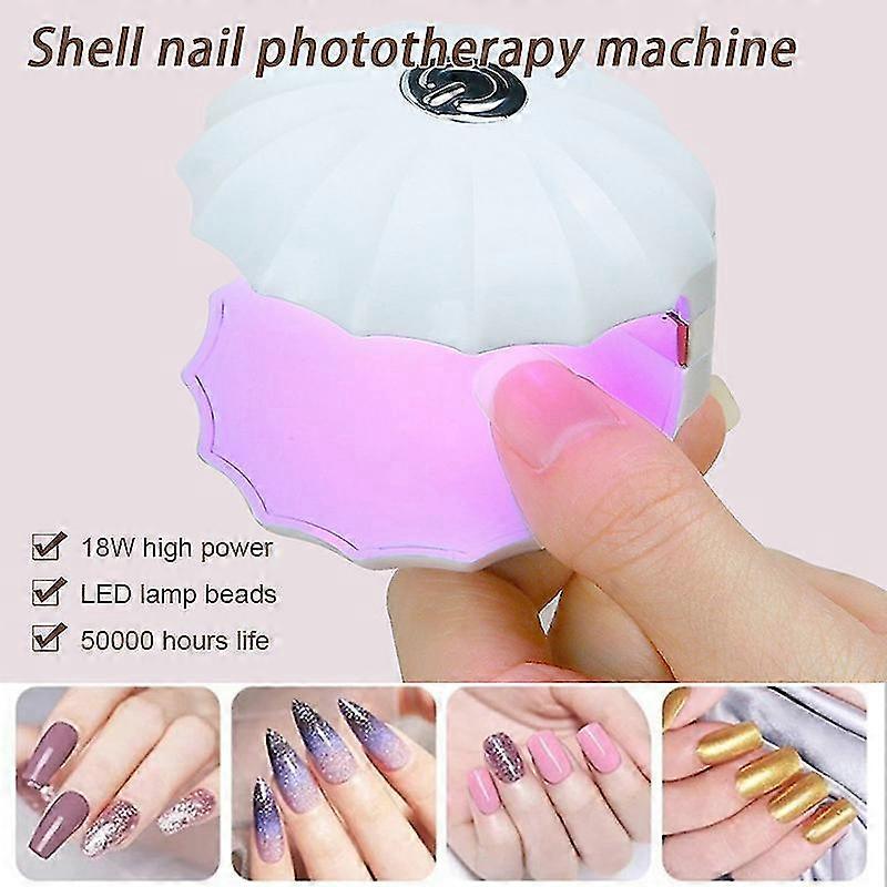 Creative Shell Led Nail Lamp Portable Usb Nail Dryer Professional Quick-drying Manicure Light For