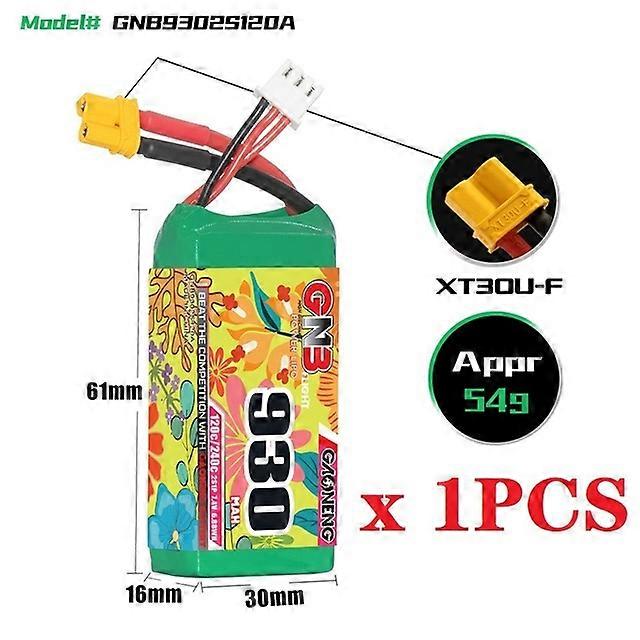 GNB 2S/3S/4S/6S 930mAh 120C/240C Lipo Battery For FPV Racing Drone RC Quadcopter Helicopter Toy Parts With XT30 Plug BatteryRemote Control Toy Accesso