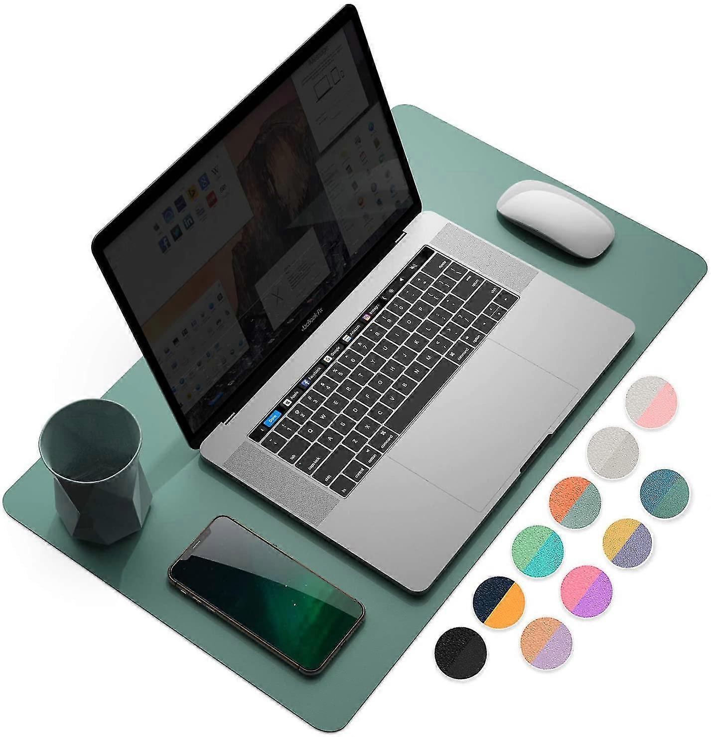 Multifunctional Office Desk Pad, Ultra Thin Waterproof Pu Leather Mouse Pad