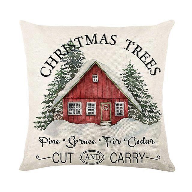 Καλά Χριστούγεννα Pillow Cover 45x45cm Ρίξτε Μαξιλαροθήκη Χειμώνας Χριστούγεννα Διακοσμήσεις για το σπίτι Δέντρο ελάφια καναπέ μαξιλάρι κάλυψη