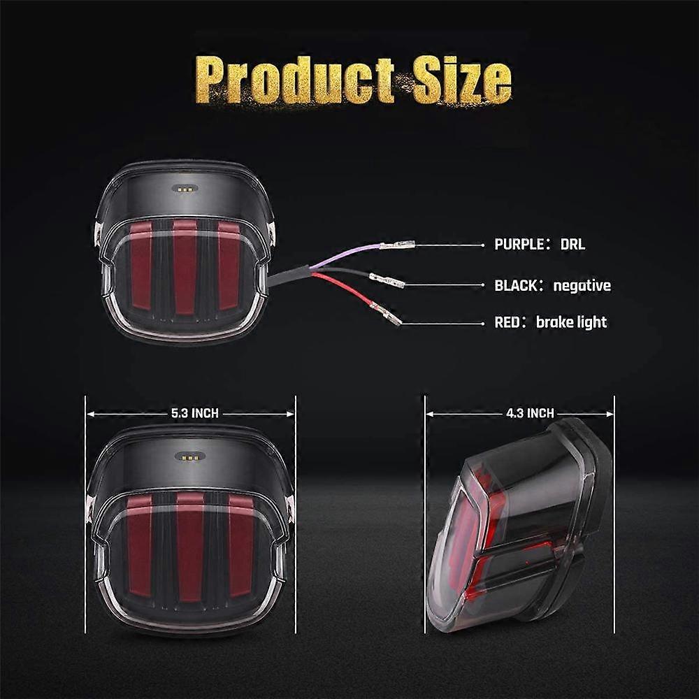 thumbnail image 2 of Eagle Lights Red Strobing LED Taillight / Brake Light For Harley Sportster Dyna Softail Touring 2 of 5