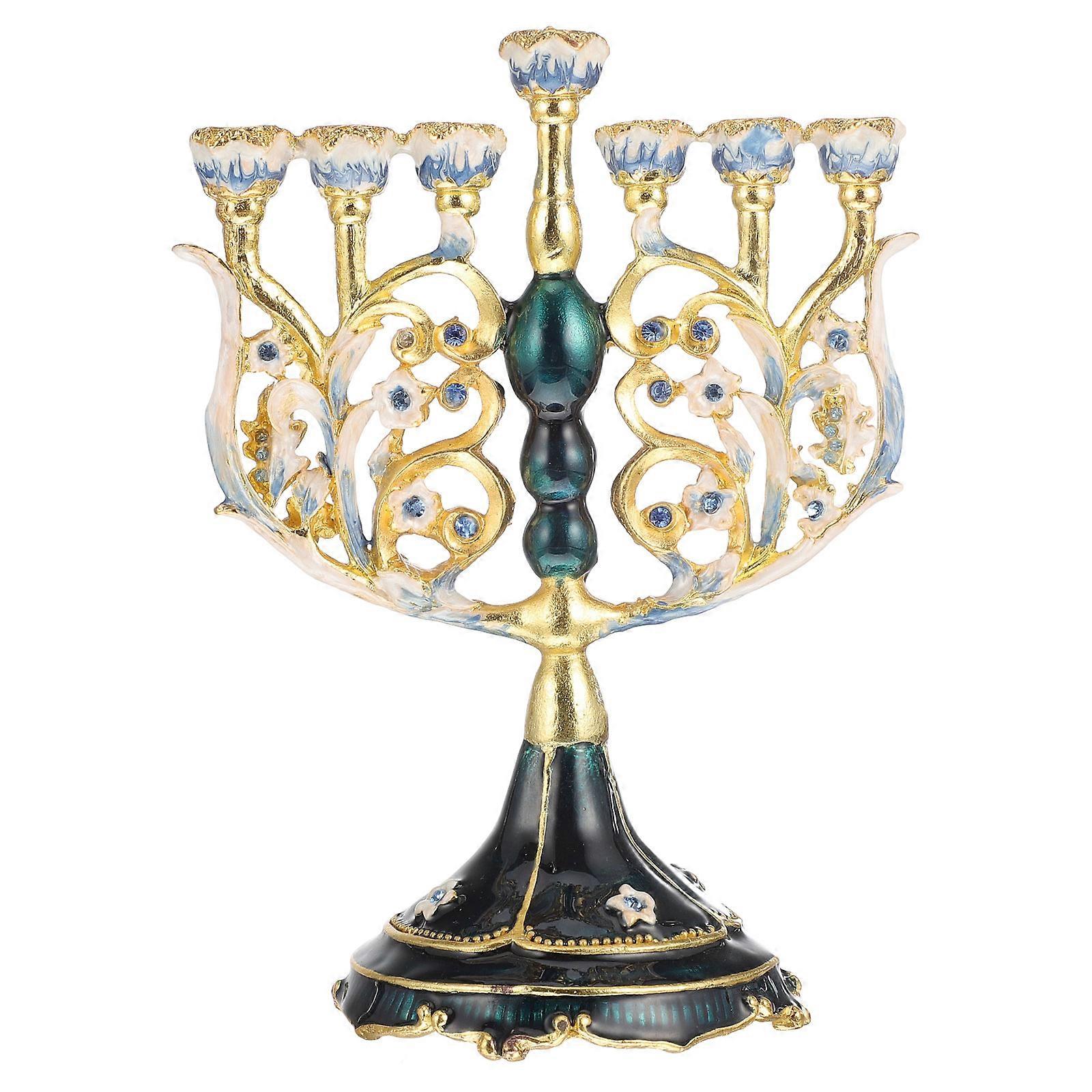 1pc Delicate Ironwork Candlestick Creative Candlelit Dinner Decor Candle Holder