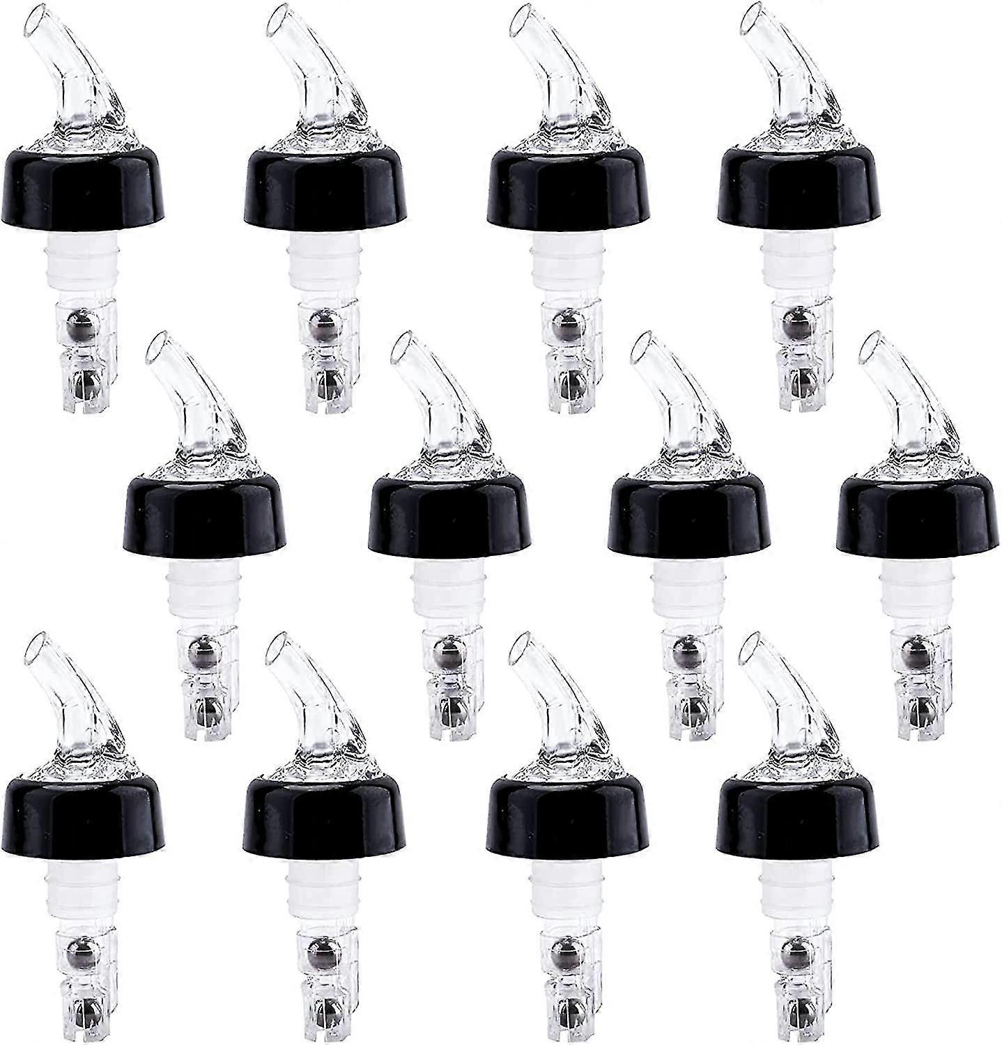 12 Pack Automatic Measured Bottle Pourer, 1 Oz  White