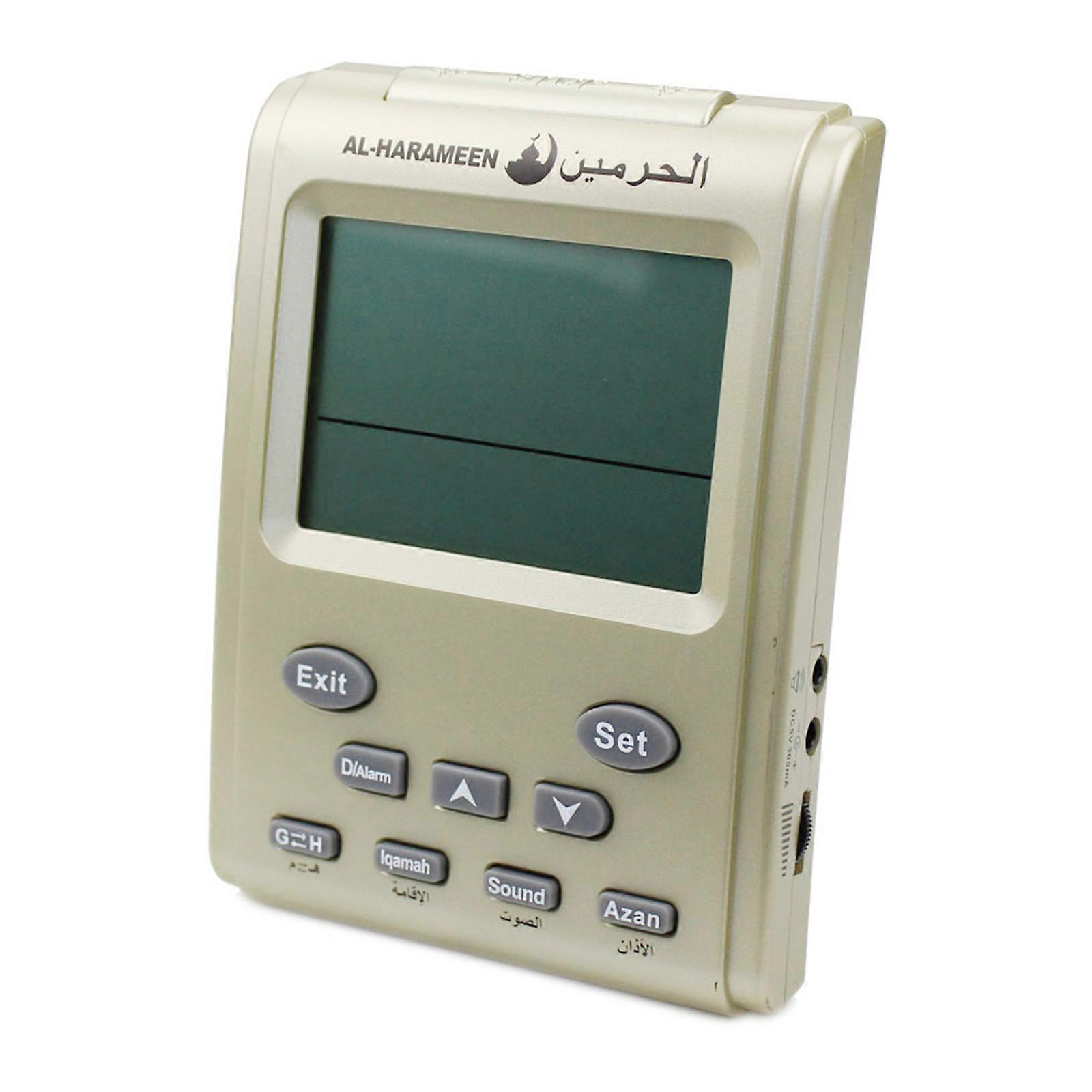 HA-3011 Azan Mosque Digital Clock Tabletop Clock Adjustable with LCD Screen