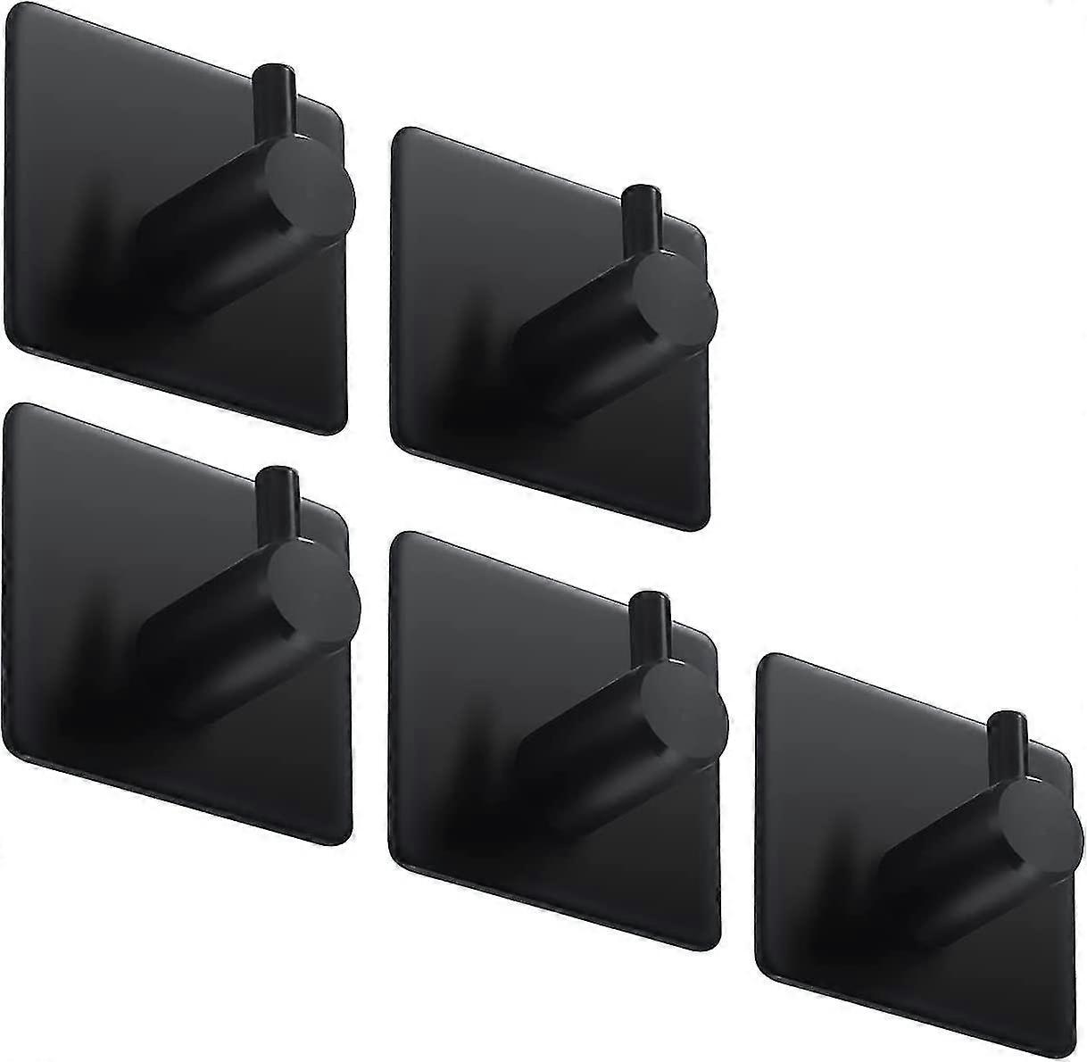 For 5pcs Stainless Steel Creative Hooks: Strong and Seamless Door Back Single Hooks for Home Organization