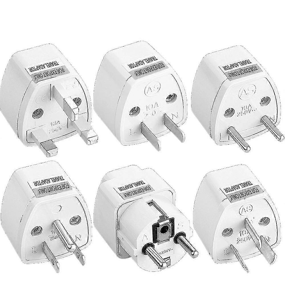 Universal Travel Adapter Portable Plug Converter Power Socket Eu Us Au Uk 1/5pcs Stcyv