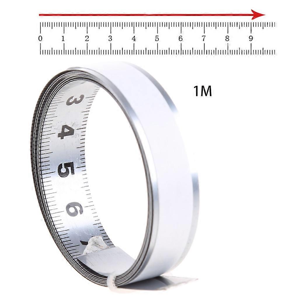 Sticking Tape With Glue Metal Sticky Ruler Self-adhesive Ruler Household Tools