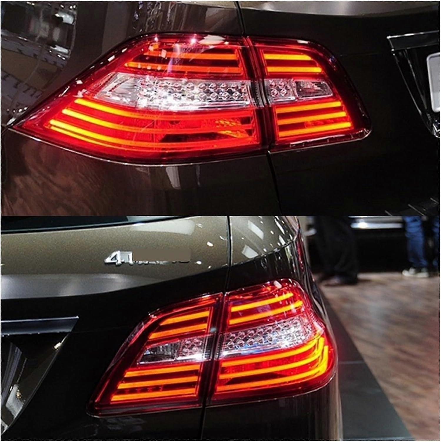 LED Rear Lamp Led Taillight Car Styling Compatible with Mercedes-Benz W166 Outer Taillight Lamp Compatible with ML300 ML350 ML400 2012 2013 2014 2015 