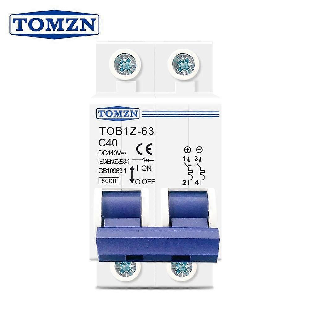 2P DC MCB 6KA 440V Mini Circuit Breaker 3A 6A 10A 16A 20A 25A 32A 40A 50A 63A