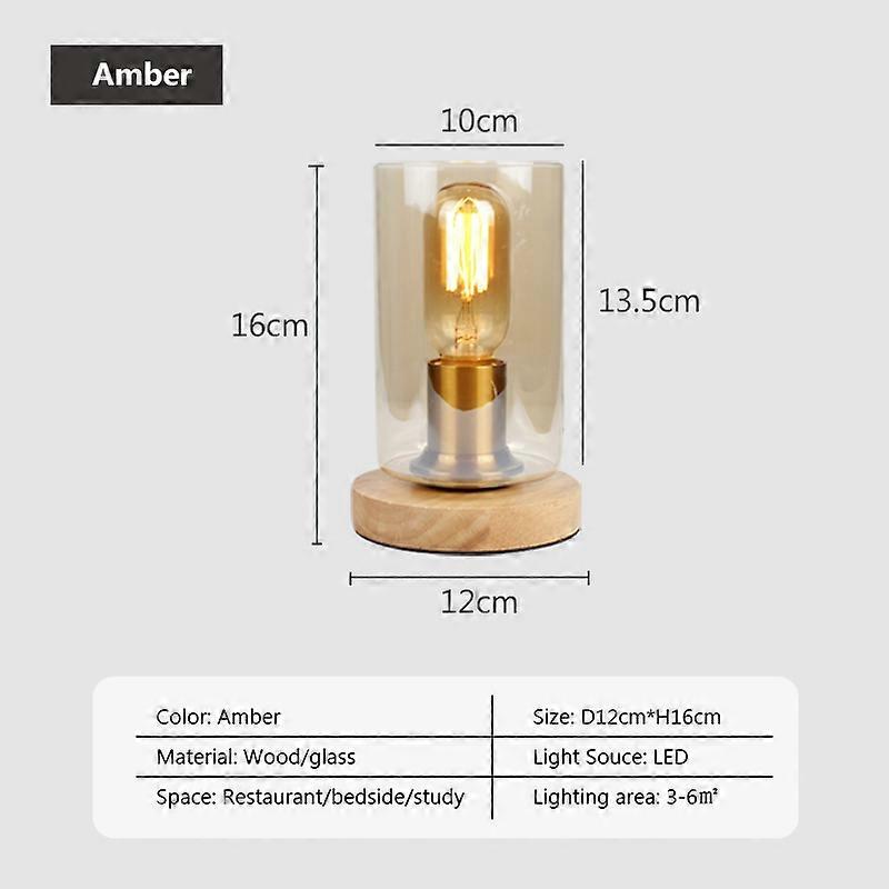 Nordic creative art wood iron LED desk lamp eye protection reading table lamp study living room bedroom home decor simple