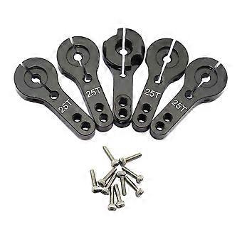 10 Pack 25t Servo Horn Aluminum Alloy Standard Rc Servo Accessories Steering Arm For Rc Car Robot