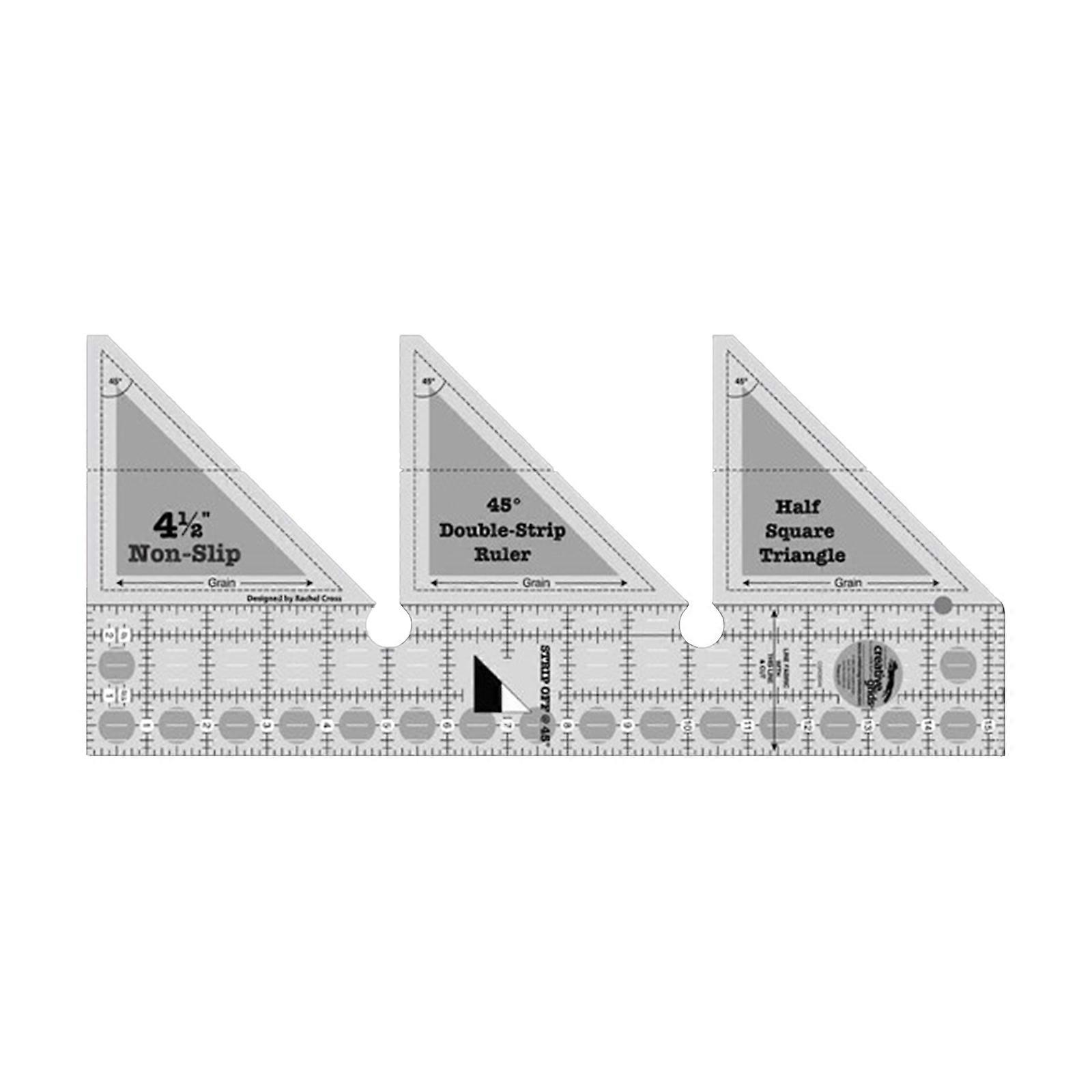 New Upgrade Strip Ruler For Sewing Craft Quilting Template Transparent 45 Perforated Seam Translucent DIY Acrylic Measuring Tool