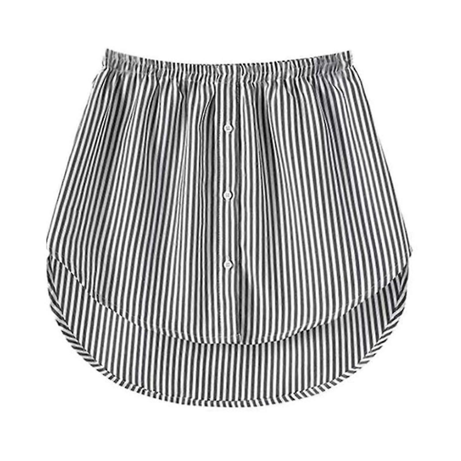 Extensores de camisa ajustáveis Camadas falsas tops inferior varrer bainha com cintura elástica