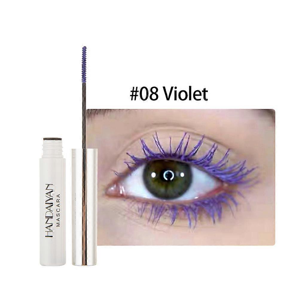 rimel impermeabil extensie gene ondulare groasă non-pătare rapid uscat de lungă durată albastru violet alb colorat rimel