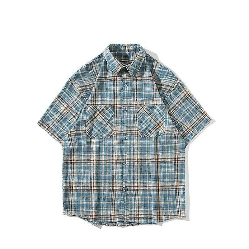 Kariertes Kurzarmhemd für Herren