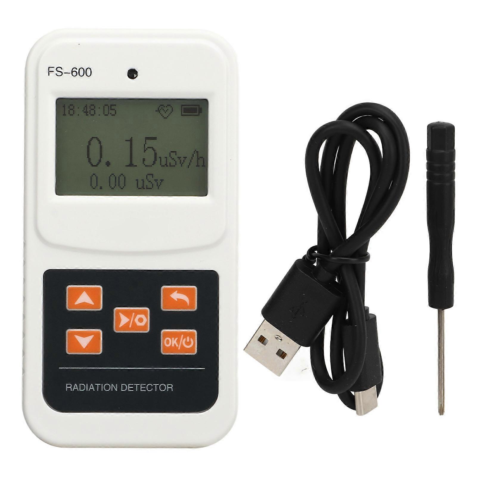 Geiger Counter Nuclear Radiation Detector Handheld Beta Gamma X Ray Radiation Monitor Meter Digital Display High Accuracy