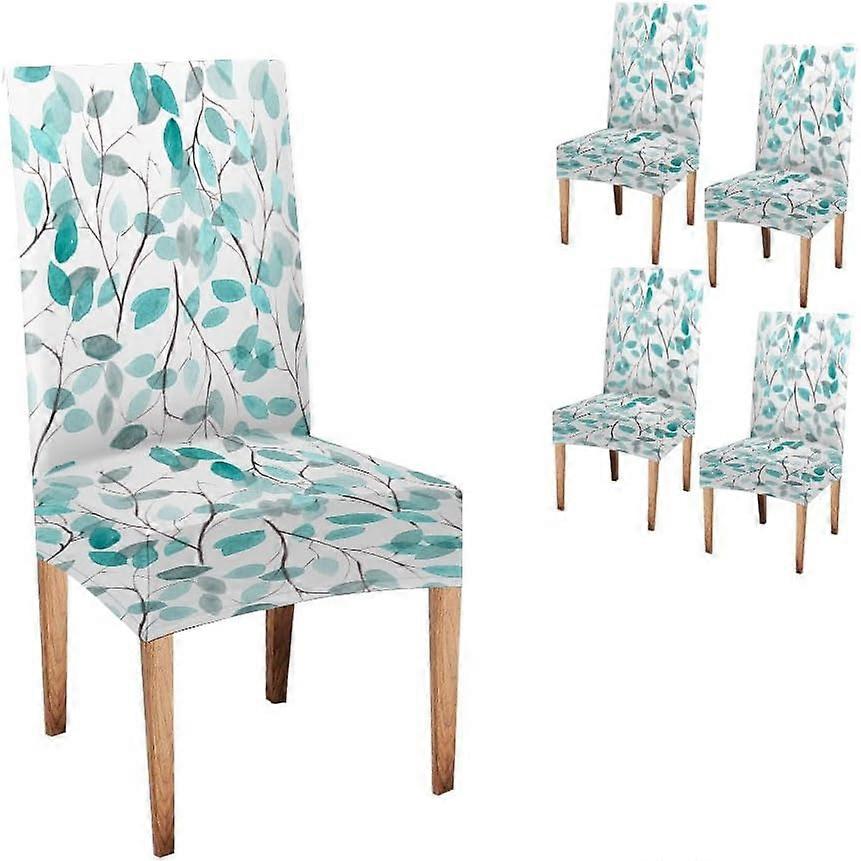 كراسي طعام مجردة يغطي مجموعة من 4 ورق حائط زهري بالألوان المائية نمط سلس أو خلفية كرسي طعام غطاء حامي مقعد غطاء للهوت