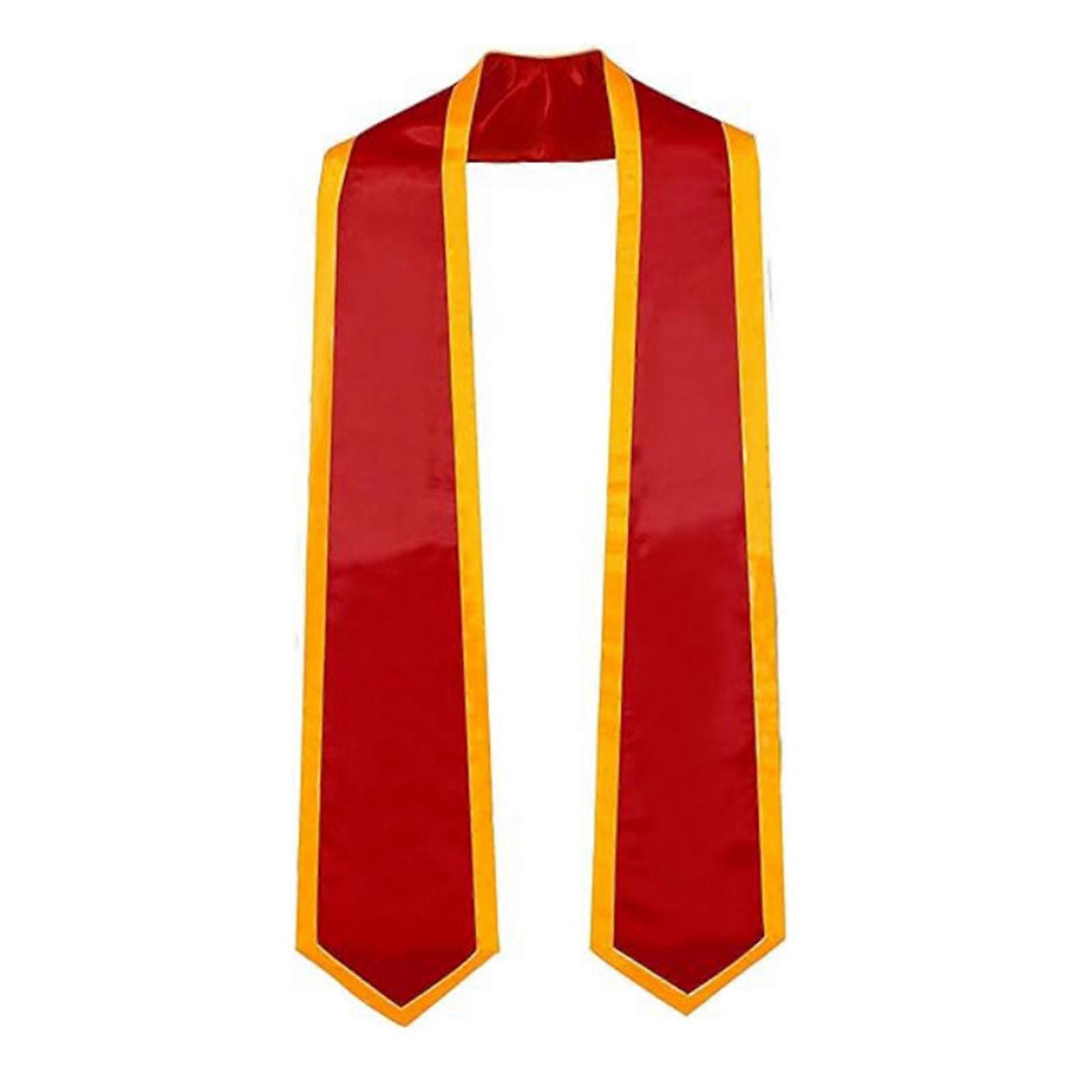 Student Graduation Ribbon 72 Inches Long Satin Graduation Strap Solid Color Smooth Border Design Ribbon Strap Parties Celebrations Accessory