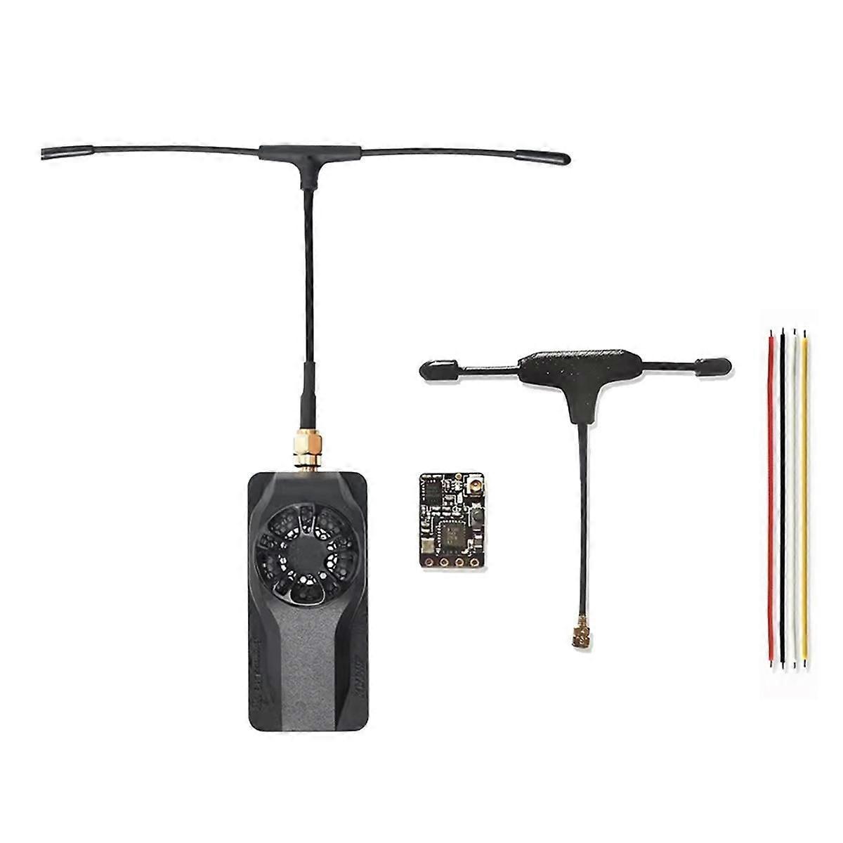 til link rx TX 1W modtager + sendersæt med køleventilator til RC fly FPV drone ELRS mini 915