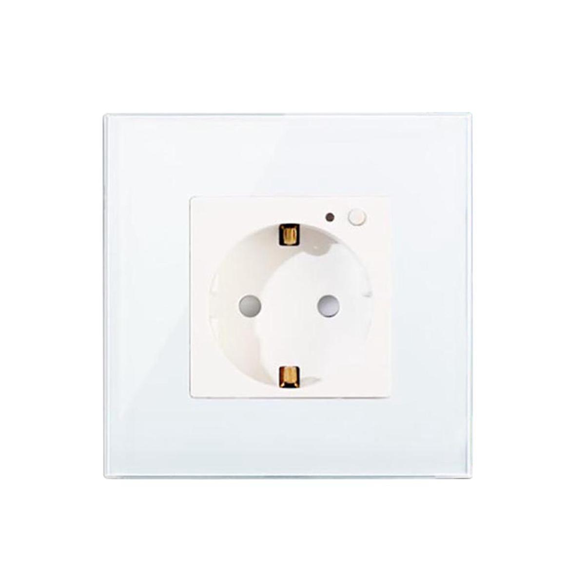 Electrical Plug Socket Wall Power Outlet Panel 16A European Round Hole Power Outlet Power Smart Socket EU Plug