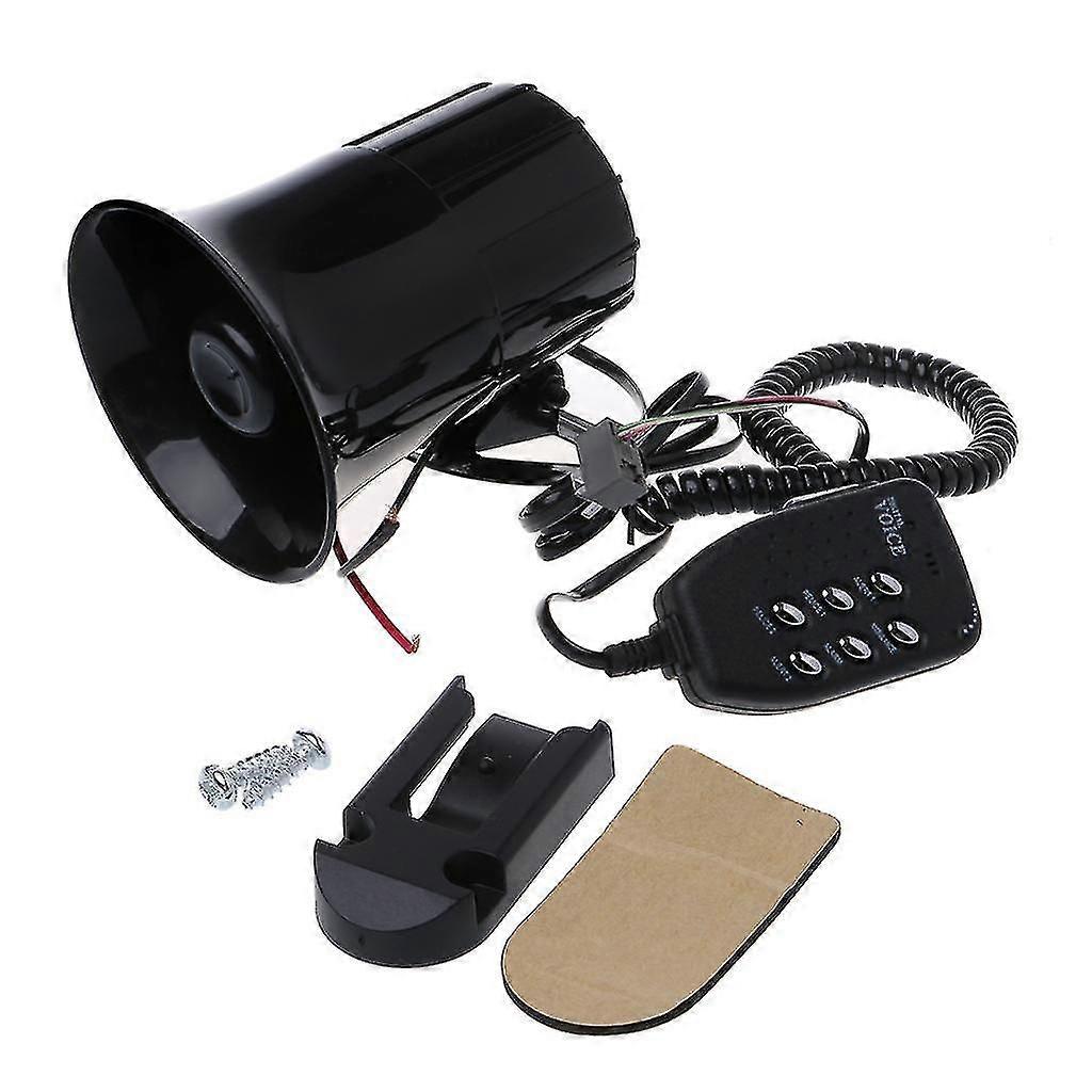 Loud Sounds Auto Warning Alarm Fire Police Siren Speaker 12-24v Megaphone Horn