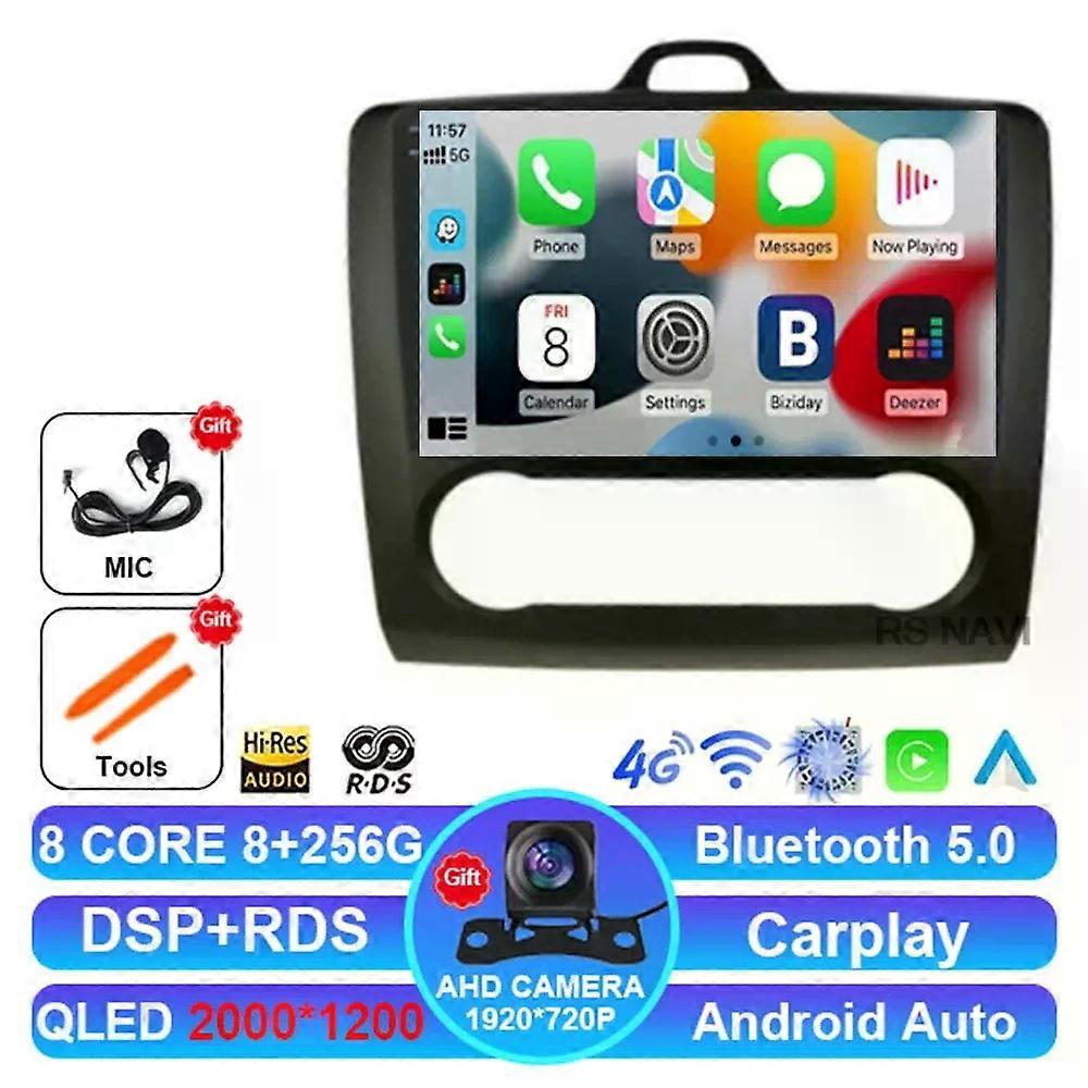 Android 14 Car Radio For Ford Focus 2 3 Mk2 Mk3 2004 2005 - 2011 Wireless Carplay Auto Navigation Head Unit Gps Dsp Dvd 2din Bt
