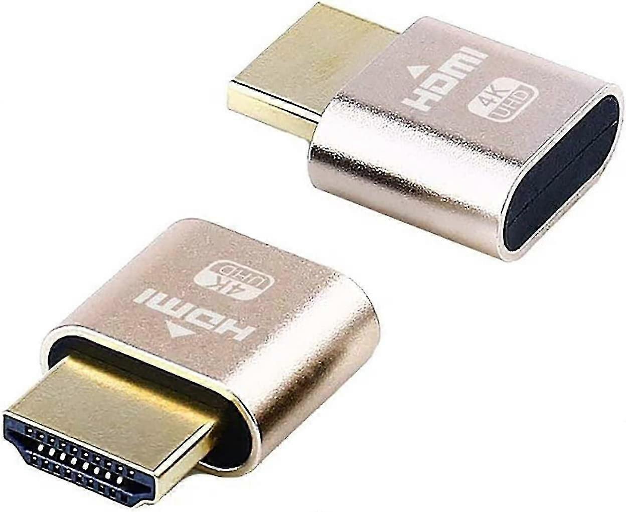 Hdmi Dummy Plug 4k Headless Display Emulator (2 Pack)